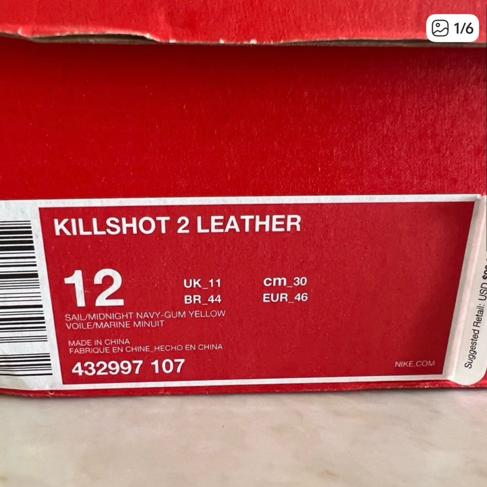 Nike Killshot 2 Leather in Navy and Gum